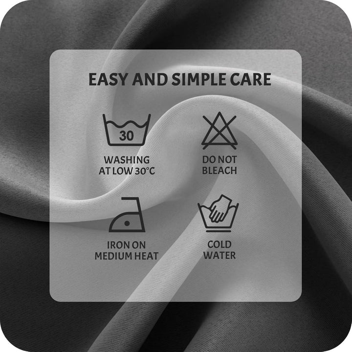 MRTREES Gardinen Kurz Verdunklungsvorhänge Vorhang Blickdicht Küchengardinen 2er Set Scheibengardine