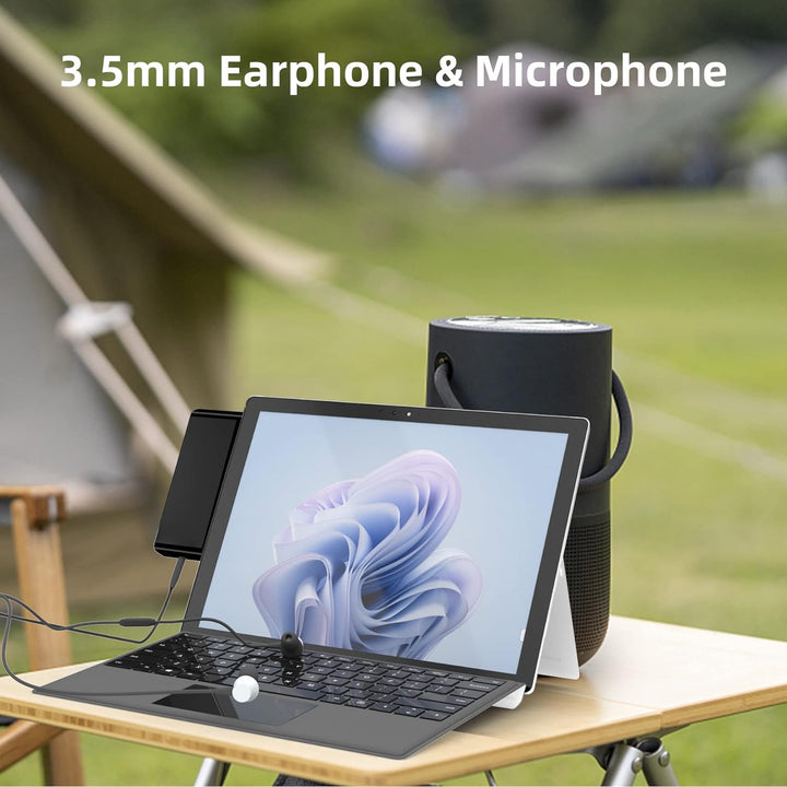 Surface Pro 9 Docking Station, Surface Pro 9 Hub Adapter mit 100 Mbps LAN, 4K HDMI, 100W USB-C (Disp