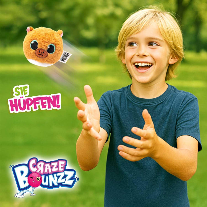 Craze BOUNZZ Funpack 3er Bundle Hüpfende Plüschtiere - Flauschige Kuscheltiere zum Spielen & Sammeln