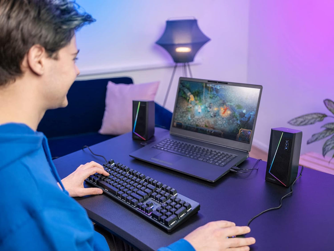 Trust Gaming Lautsprecher für PC GXT 609 Zoxa - Computer Boxen, Lautsprecherset mit 6 Verschiedene R