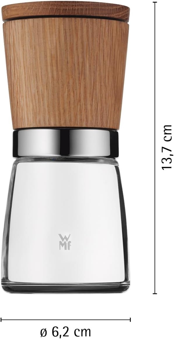 WMF Ceramill Nature Salz und Pfeffer Mühle Set 2-teilig, unbefüllt, für Salz, Pfeffer, Chilli, Salzm