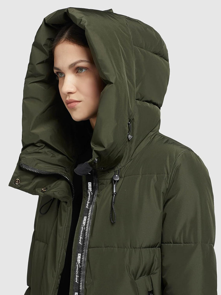 Khujo Damen Steppmantel Soulani 2 L Deep Green, L Deep Green