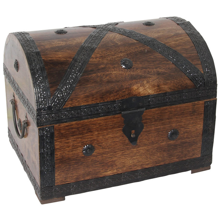 Holztruhe Schatztruhe Piratenkiste aus Massivholz von Bartl, 32 cm breit, Art.-Nr. 110313 X-Large Du