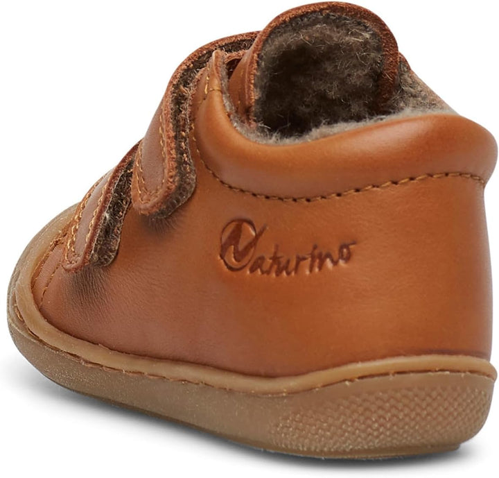 Naturino Cocoon VL-Lauflernschuh aus Nappaleder mit Wollfutter-Cognac 18 EU Cognac, 18 EU Cognac