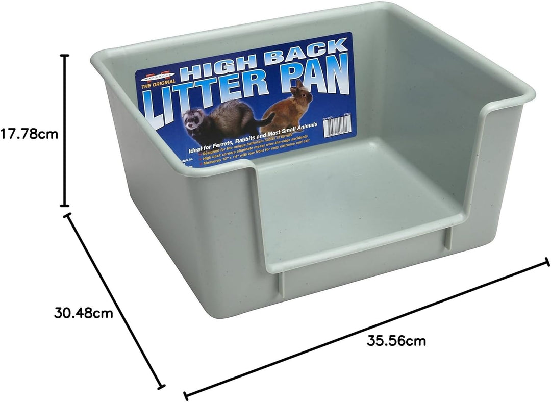Marshall High Back Ferret Litter Pan (Single Pan. Colors May Vary.) violett High-Back, violett High-