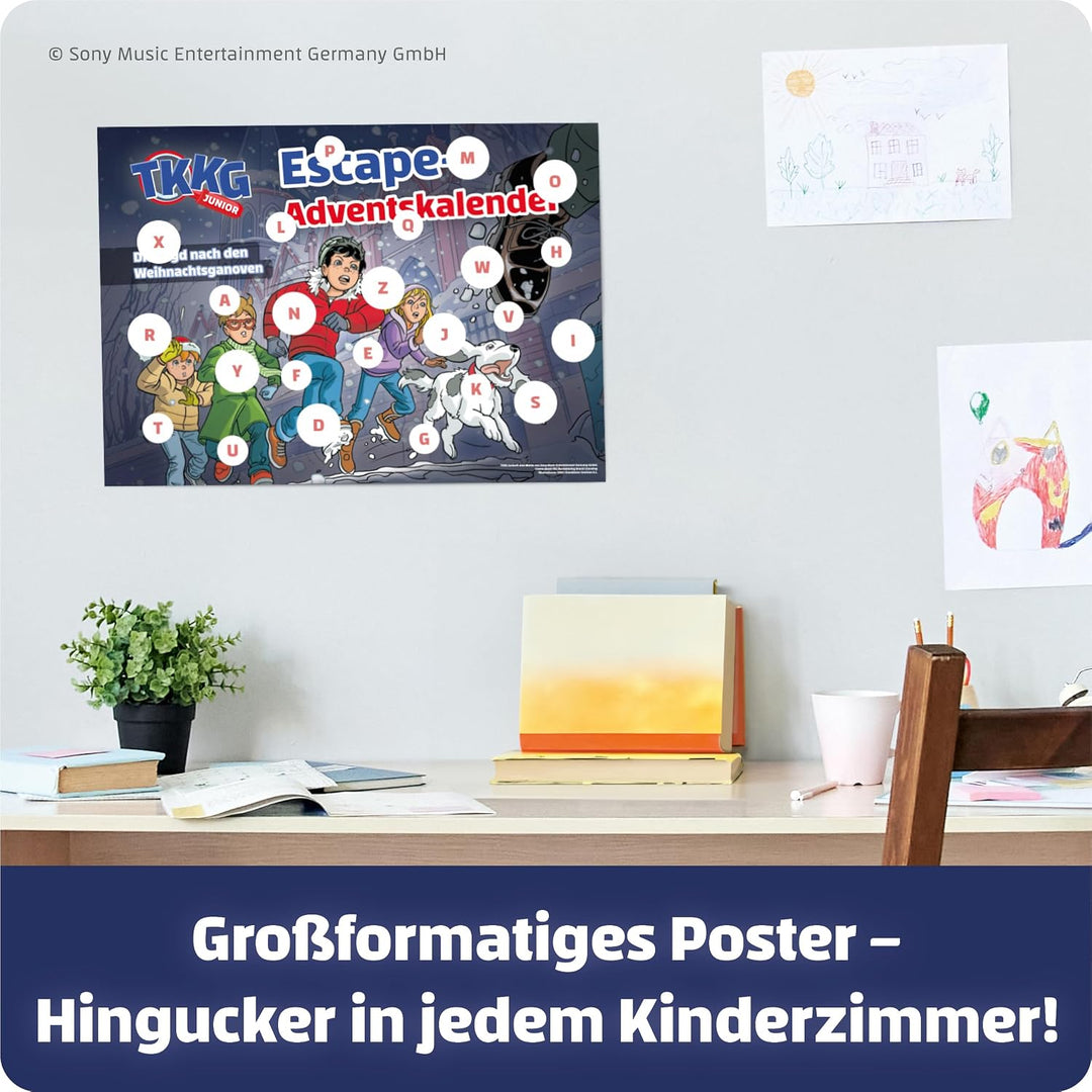 FRANZIS 67240 - TKKG Junior Escape-Adventskalender: Die Jagd nach den Weihnachtsganoven