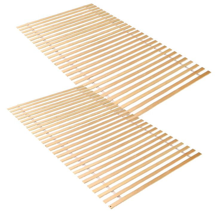 Jopassy lattenroste 2X Rollrost rolllattenrost 90x200cm 28Latten bodenbett bis 200 kg belastbar vers