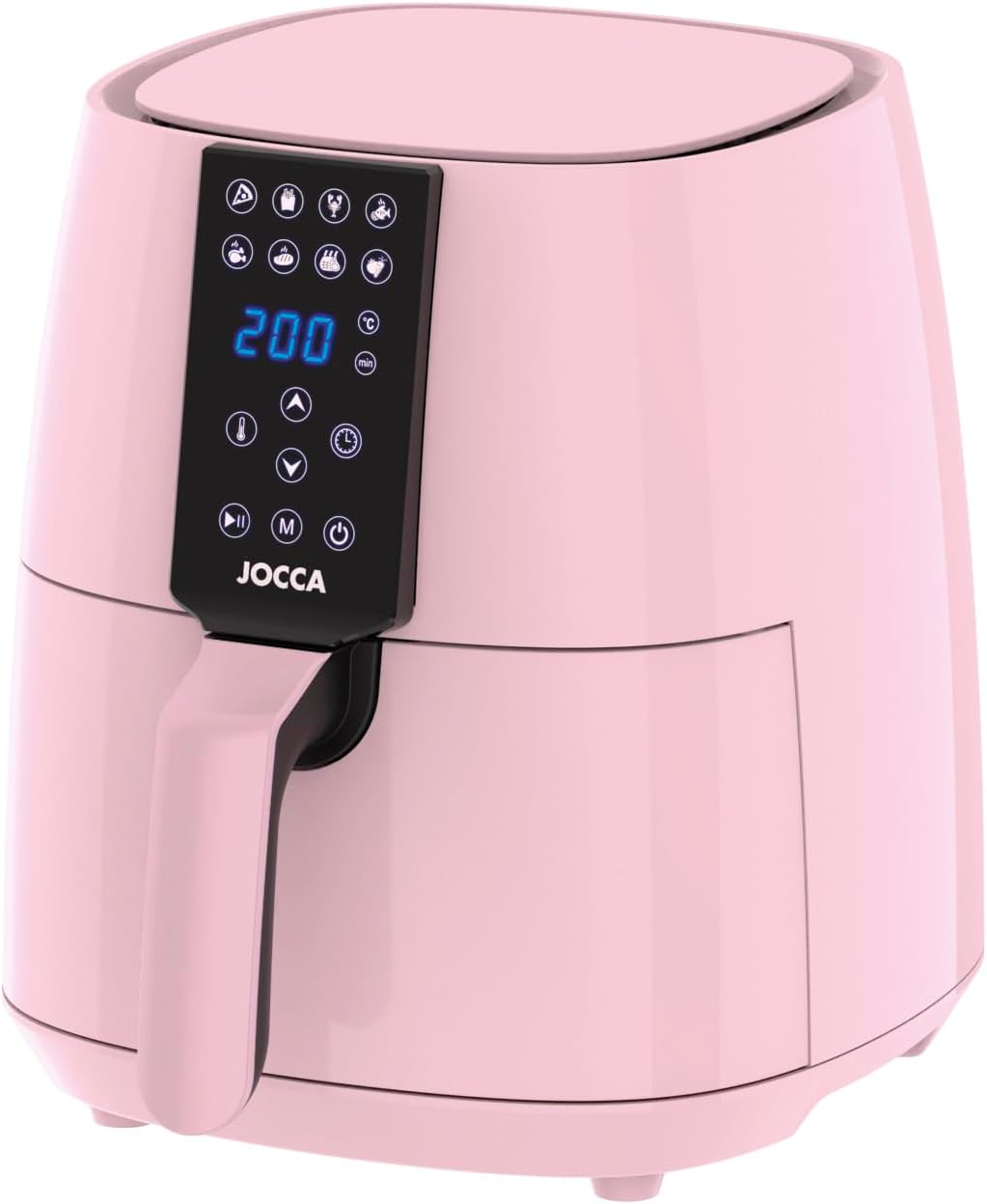 Jocca Heissluftfritteuse Sweet Line, 3,8L Fritteuse, 1450W, 8 Programme, LED Touchscreen, Timer, Ros