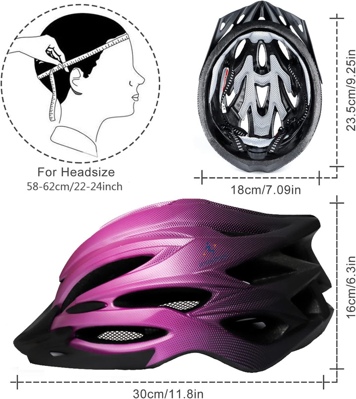 ioutdoor Premium Fahrradhelm, CE CPSC Zertifikat, Radhelm mit Abnehmbarer Sonnenblende und Insektenn