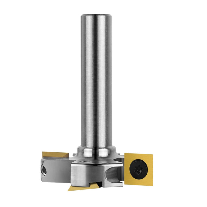 SpeTool Vernickelt Planfräser 8mm Schaft 38.1mm Schnittdurchmesser Planfräser für Oberfräse Flächenf
