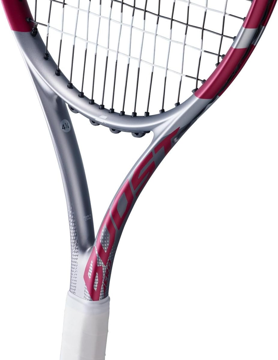 Babolat Boost Aero Strung Tennisschläger, Grau/Himbeerrosa 0