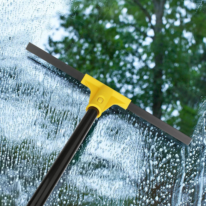 Abzieher Boden, 45 cm, Wasserschieber mit langem Griff (159cm), Bodenabzieher für Badezimmerfliesen,