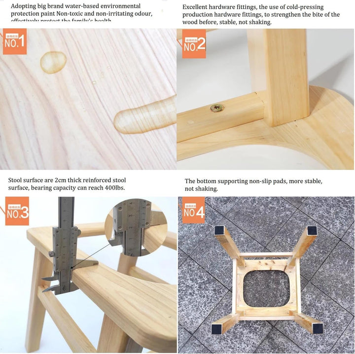 Holzdampfsitz mit vier Beinen,Dreidimensionale Toilette,Holz Yoni Dämpfen Sitz,Dampfstuhl V Dampf be
