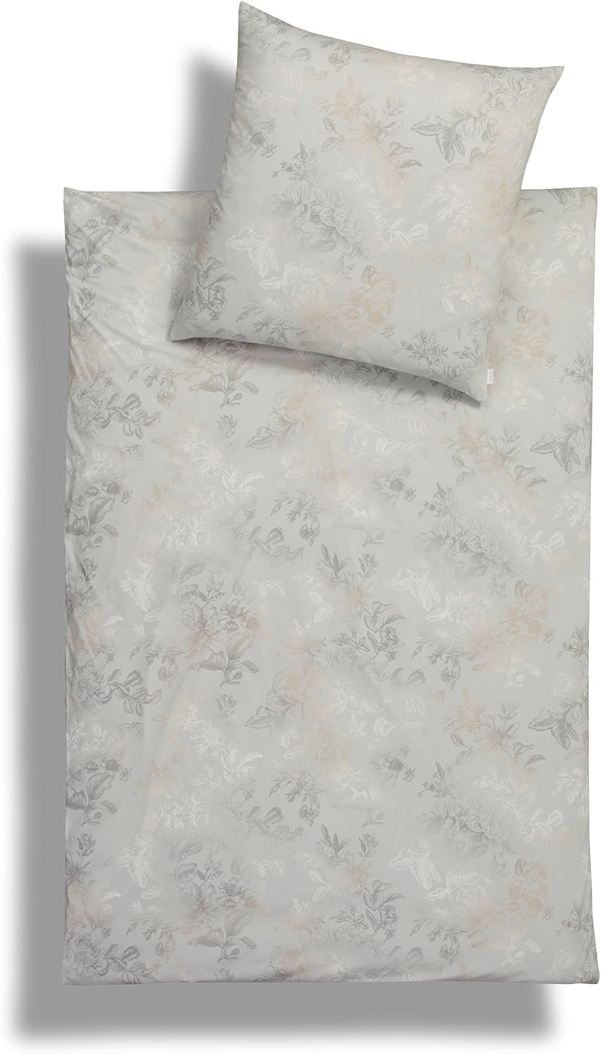 Estella Freda Mako-Satin Bettwäsche 155x220 + 1x 80x80 leinen