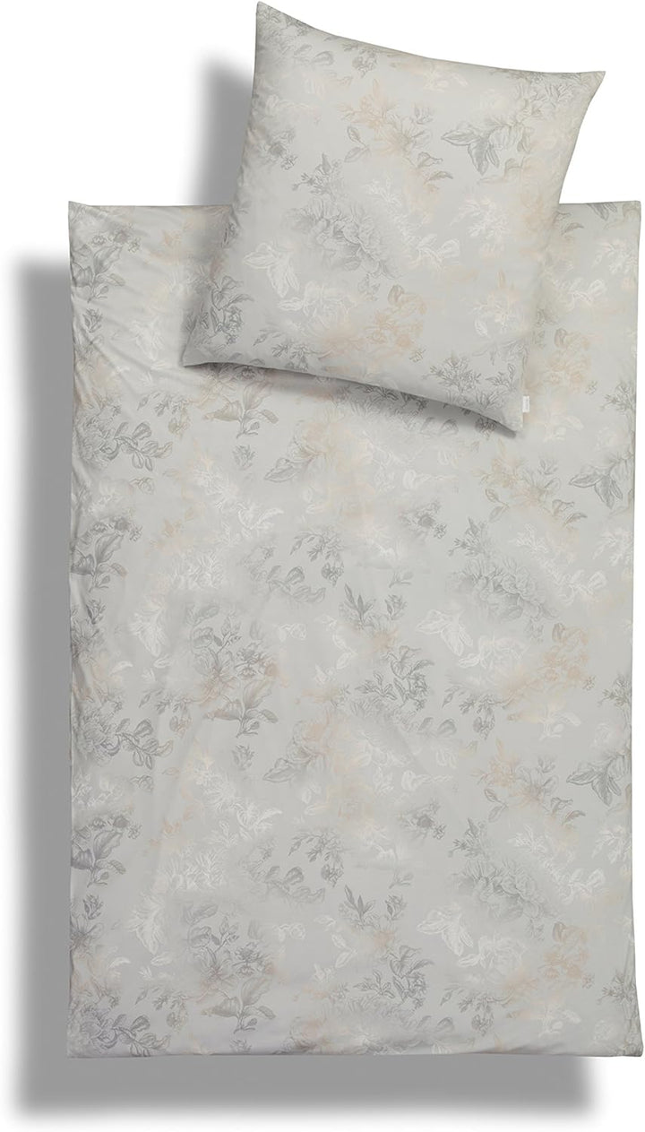 Estella Freda Mako-Satin Bettwäsche 155x220 + 1x 80x80 leinen