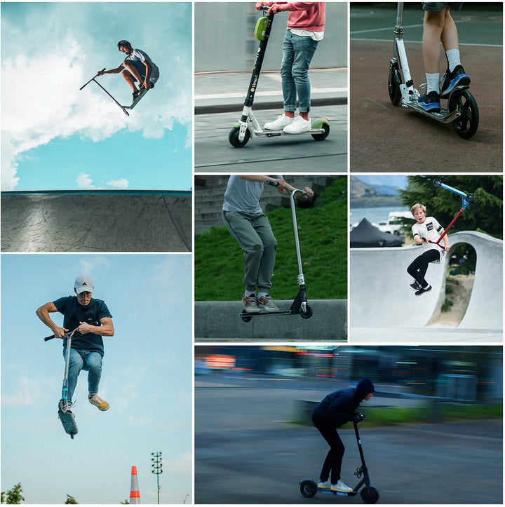 DBREAKS 2 Stück Stunt Scooter Rollen 120mm, Ersatzräder für Scooter 120mm Schwarz, Scooter Ersatzräd
