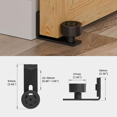 CCJH 1.8m/6ft Schiebetürbeschläge Schiebetüren Schiebetürsystem Komplettset Laufschiene Rollen Set S
