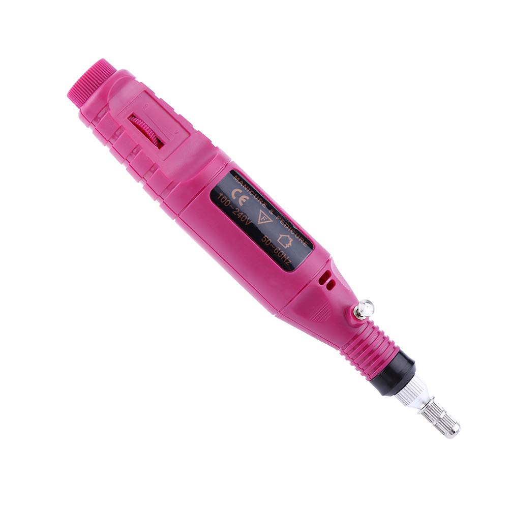 Elektrischer Nagelbohrer, Stiftform Nagellack-Maschinenset mit 6 Acryl-Gelentferner-Pediküre-Werkzeu