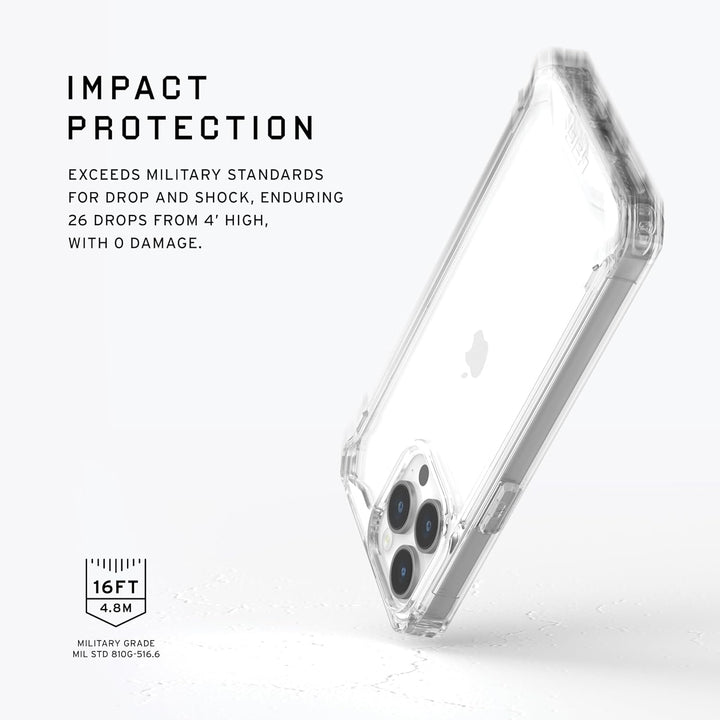 URBAN ARMOR GEAR Plyo Hülle kompatibel mit Apple iPhone 15 Pro Max [Wireless Charging kompatibles Co