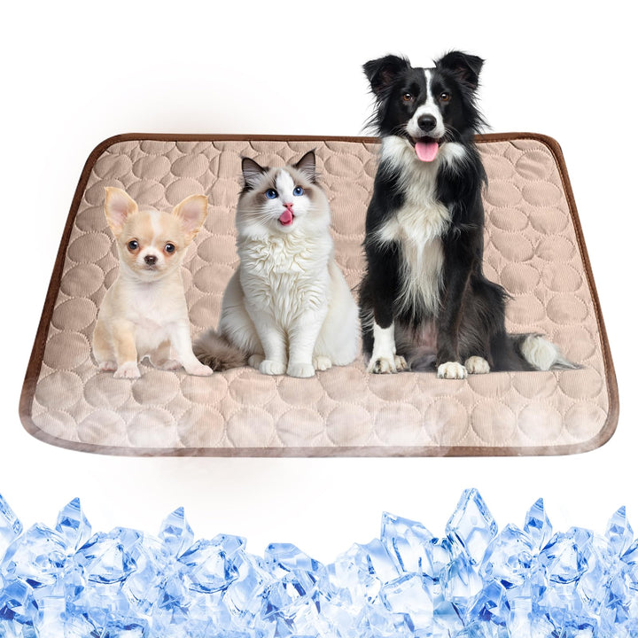 Kühlmatte Hunde, 70×55 cm Pet Cooling Mat, Kühldecke für Tiere, Abwischbar, Robust, Kühlmatte für Hu