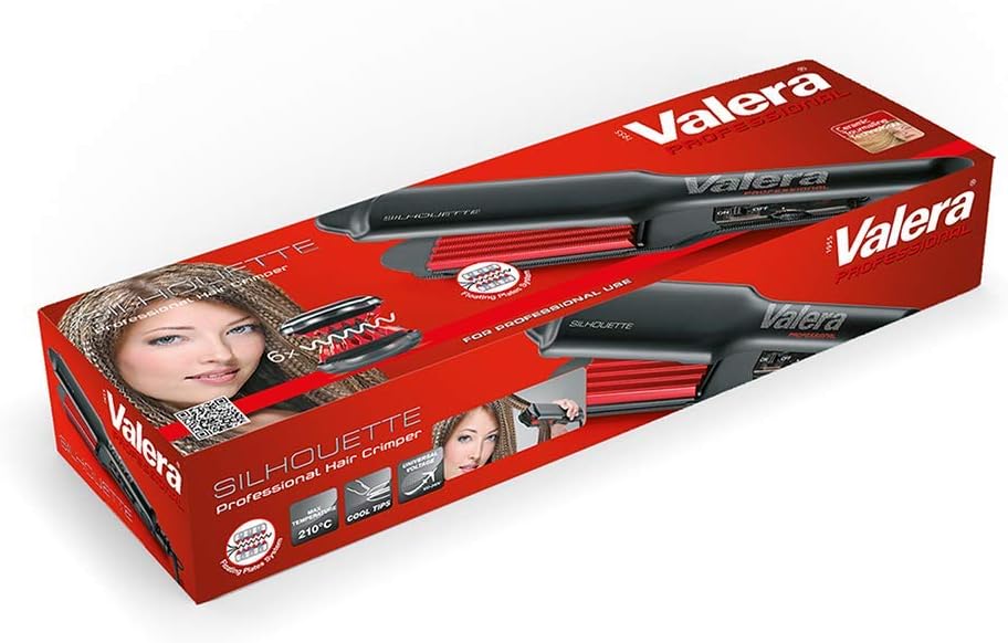 Valera, Silhouette 647.02, Krepp- und Welleneisen, Profi-Gerät aus Keramik, mit 6 Wellen, elektronis