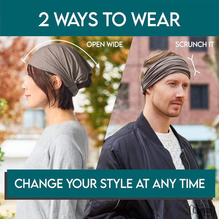 CHARM Stirnband Herren Bandana Damen - Kopftuch Herren Hair Band Men Headband Damen Piraten Haarband
