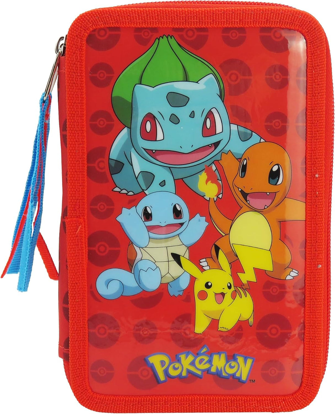 CYPBRANDS Pokémon-Federmäppchen, 3-stöckig, Schulmaterial, Mehrfarbig, offizielles Produkt