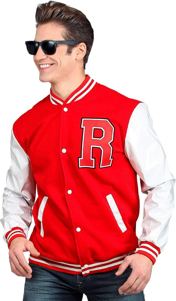 Widmann - Kostüm 50er Jahre, College Jacke, Athlet, Sportler, Sportskanone, Karneval, Mottoparty
