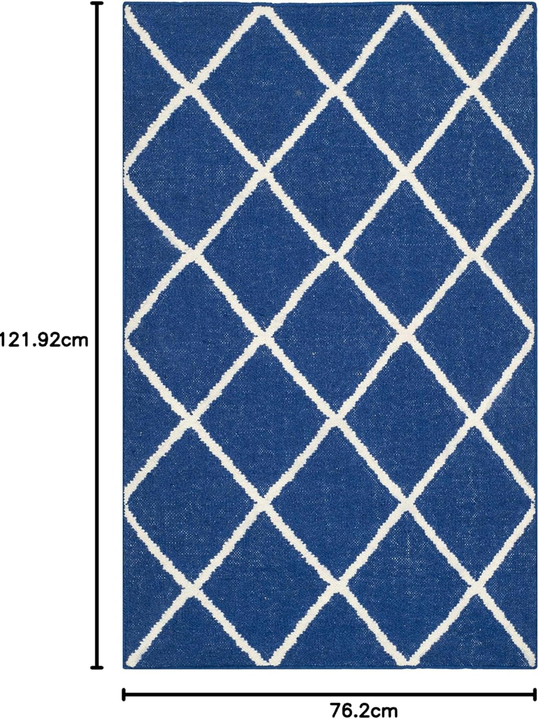 SAFAVIEH Zeitgenössische Teppich für Wohnzimmer, Esszimmer, Schlafzimmer - Dhurrie Collection, Kurze