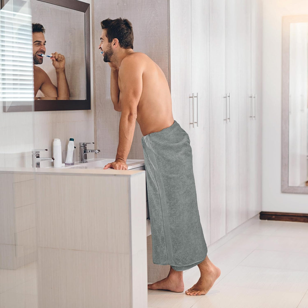 Utopia Towels - 2er Badetücher Gross aus Baumwolle mit Aufhänger, Saunatücher,Badehandtücher Gross,