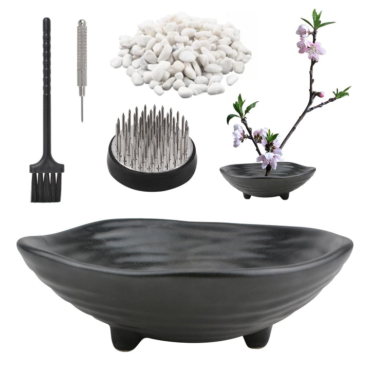 CRAFFANCY Blumentopf, unregelmässiger Mini-Blumentopf aus Keramik mit 4,6 cm grosser Frosch und weis