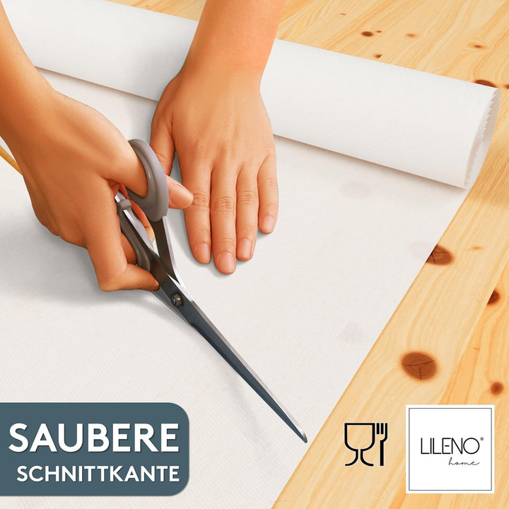 LILENO HOME Tischdeckenrolle 1,10 x 25 m - Tischdecke Weiss aus Vlies - Stoffähnlich, abwaschbare Ti