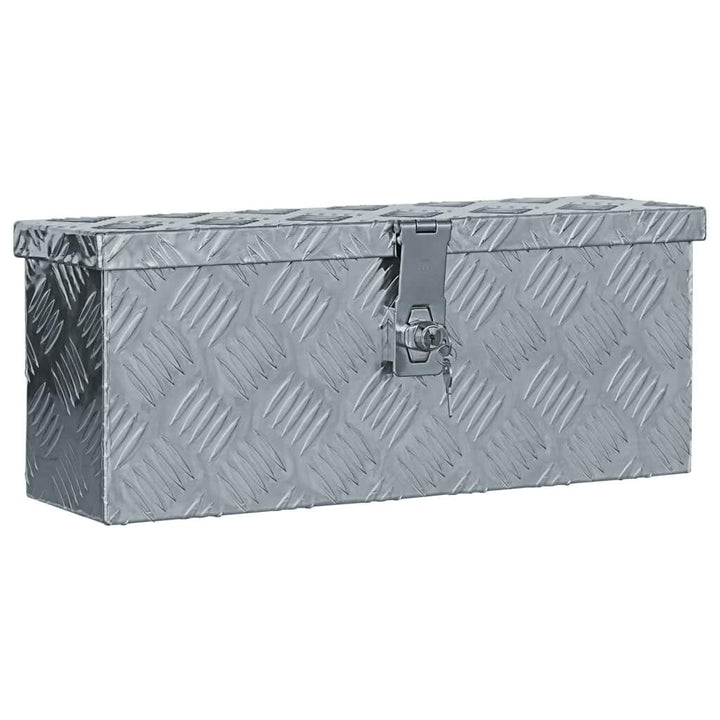 Festnight Aluminiumkiste Werkzeugkasten Transportbox Aluminium Transportkiste inkl. 2 Schlüssel 48,5