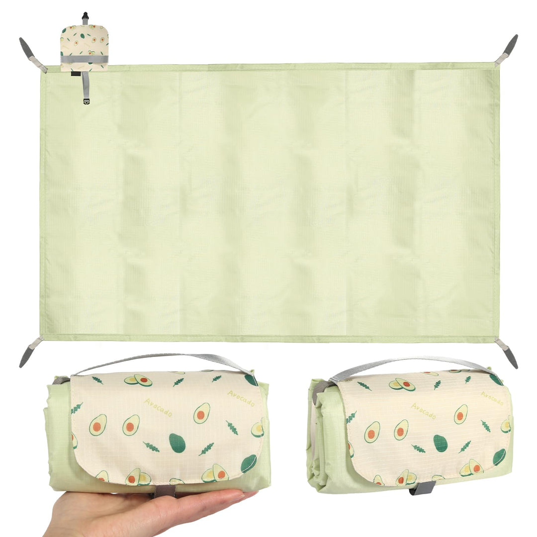 GOSHIES 150 x 210 cm Picknickdecke Wasserdicht Mini Picknickdecke Ultradünn & Kompakt Stranddecke fü