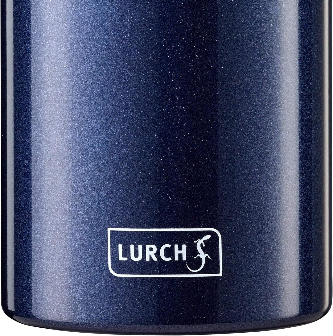 Lurch 240862 Isolierflasche/Thermoflasche für heisse und kalte Getränke aus doppelwandigem Edelstahl