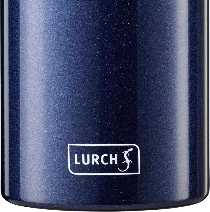 Lurch 240862 Isolierflasche/Thermoflasche für heisse und kalte Getränke aus doppelwandigem Edelstahl