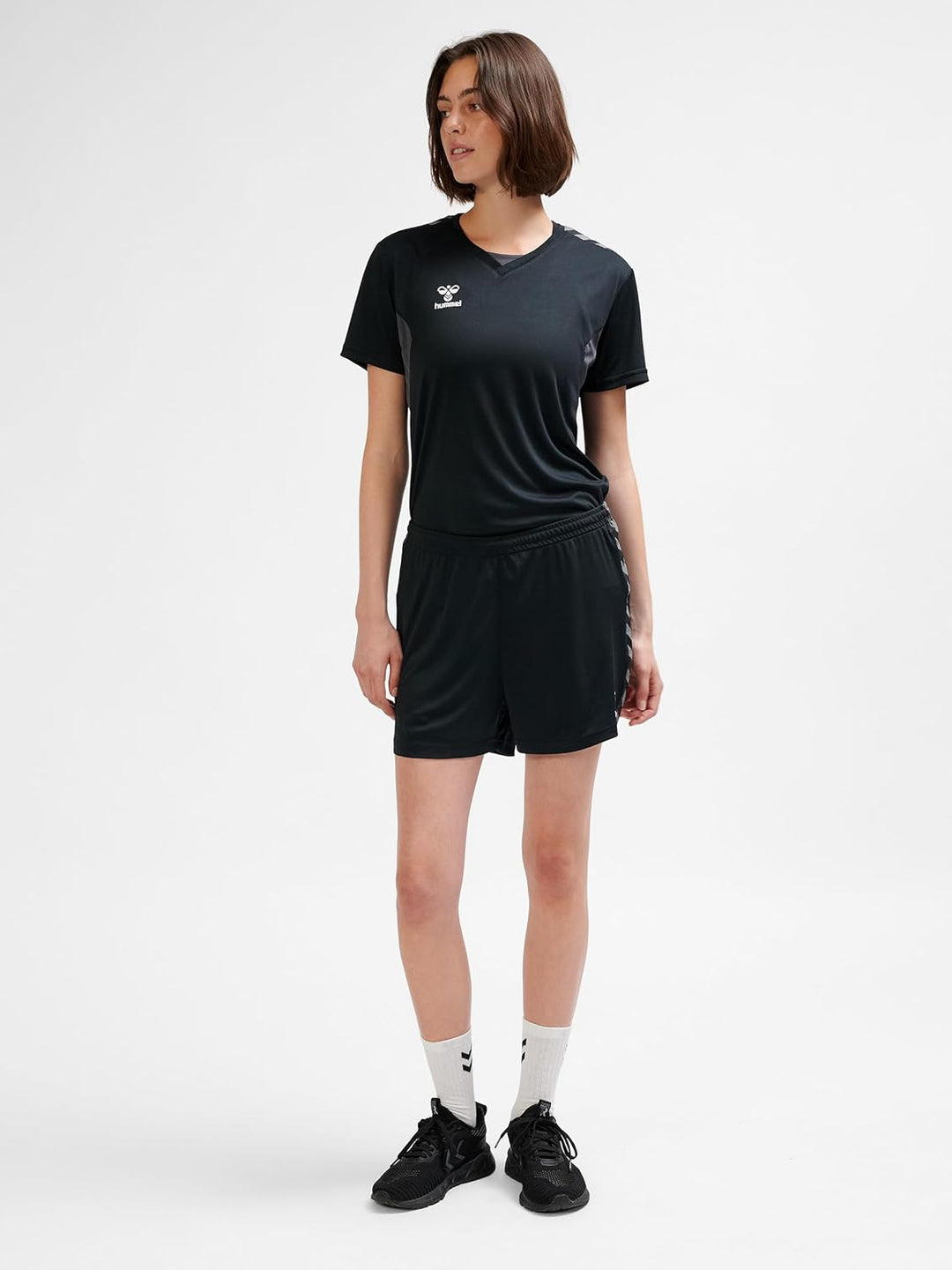 hummel Damen Shorts Hmlauthentic Pl Shorts Woman XXL Schwarz, XXL Schwarz