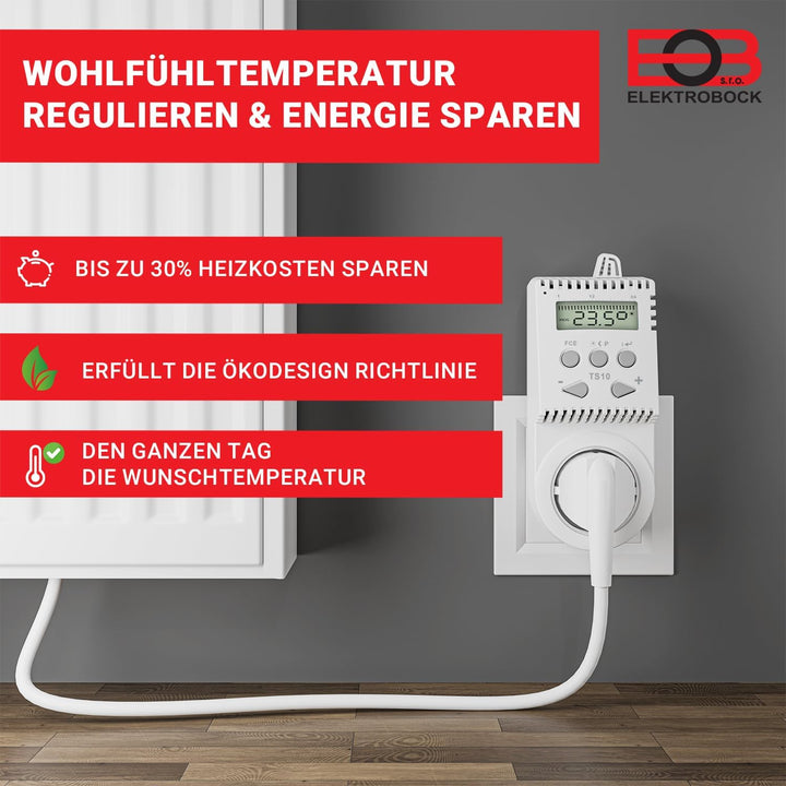 Fenix Steckdosenthermostat TS10 Infrarotheizung, klein