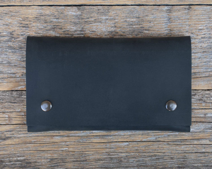Leder Portemonnaie für Samsung Galaxy S24 ULTRA, schwarze Gürteltasche