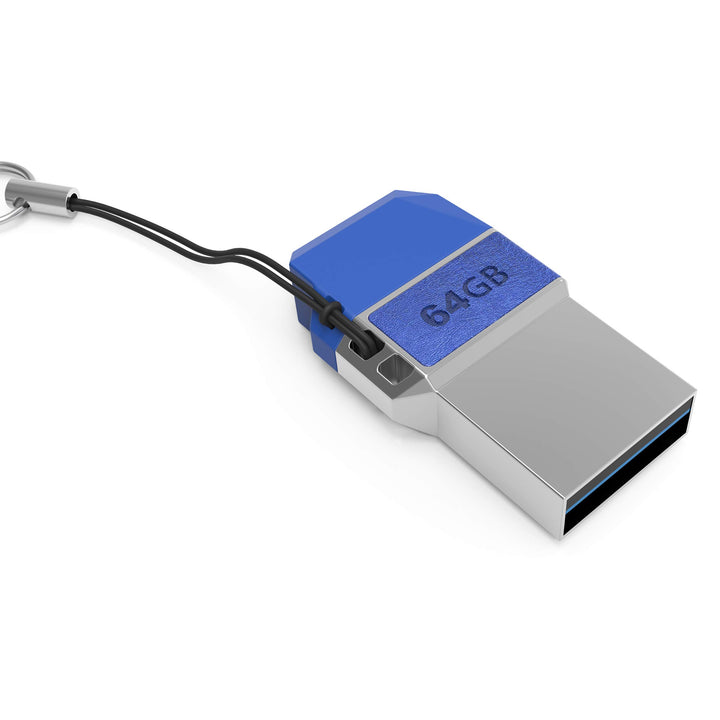 Mini USB C Stick Dual 64GB - 2 in 1 Funktion > USB 3.0 & Type C < Wasserdicht, Klein & Extrem Schnel