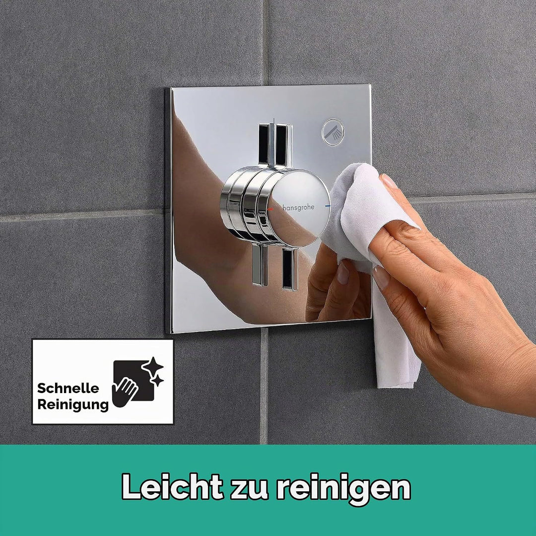 hansgrohe DuoTurn E - Duscharmatur Unterputz für 1 Verbraucher, Mischbatterie Dusche eckig, Einhebel