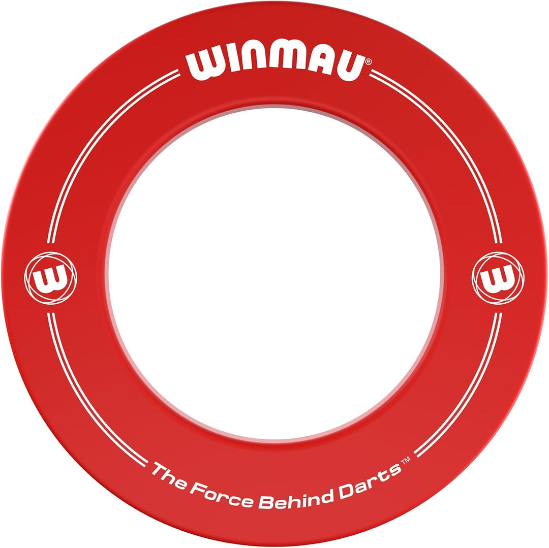 WINMAU Unisex – Erwachsene Printed Dartboard Surround Standard Red, Standard Red