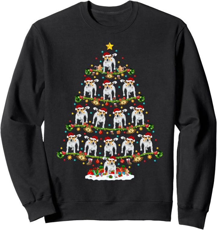 Xmas Lighting Weihnachtsbaum Santa Jack Russell Terrier Sweatshirt