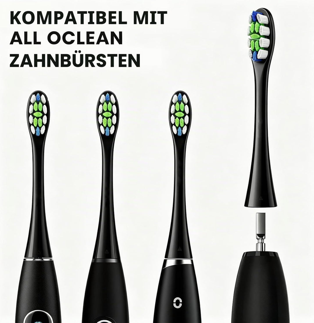 Oclean Bürstenköpfe, Clean Brush Head B06, 6PCS Elektrische Zahnbürstenköpfe, Kompatibel mit Allen E