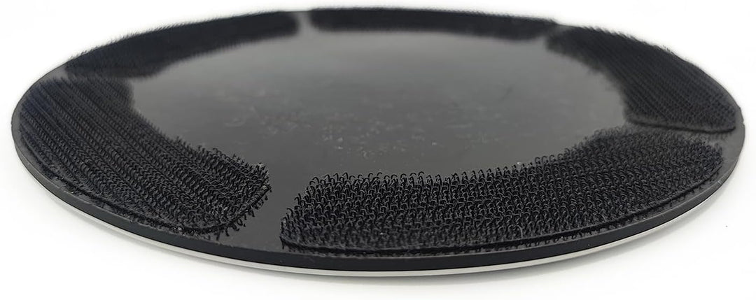 MMSTRIKE 2x Bowling Shammy Leather Pad+Black GripFlex Rubber Base Disc-Hook &amp; Loop System.Oil Remova