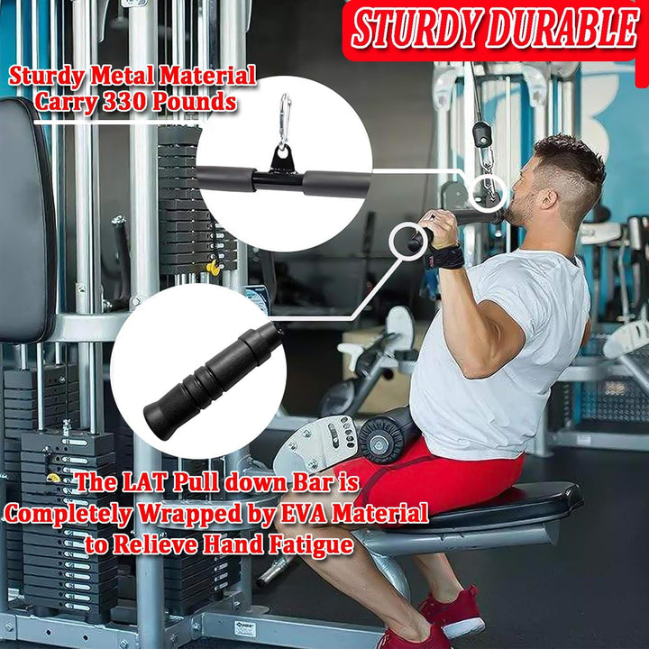 Latzugstange Bizeps Stange Gerade Stange DIY Klimmzugstangen mit Handgriffen Latzug Pulldown Trainin