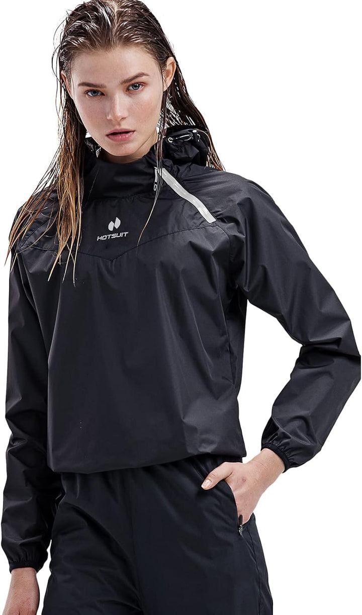 HOTSUIT Saunakostüm für Damen, Hose, Schlankheitsjacke, Fitnessstudio, Sweatshirt, Schweisskleidung,