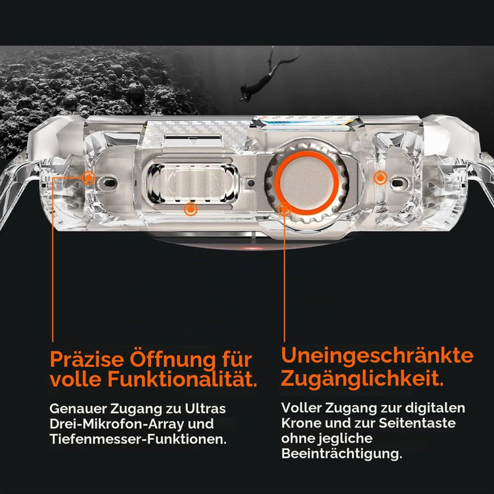 Spigen Rugged Armor Pro Hülle mit Band für Apple Watch Ultra 3/2/1 49mm | TPU-Unibody-Hülle mit Armb
