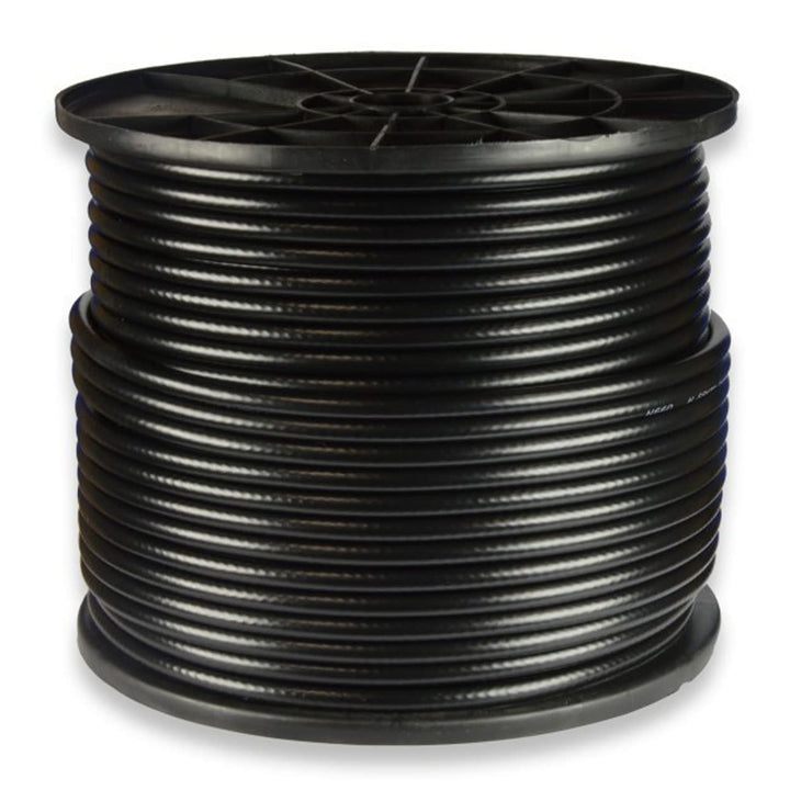 PremiumX 100m Profi Koaxialkabel Schwarz 135dB 4-Fach REINES Kupfer Koax Kabel Satellitenkabel SAT A