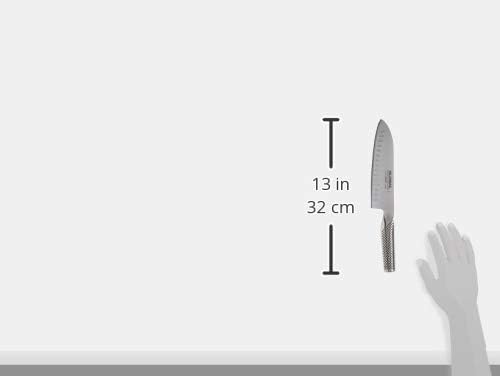 Global Knives G-80 Santokumesser mit 18 cm Klinge, CROMOVA 18